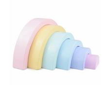 Load image into Gallery viewer, 6Pcs Rainbow Décor -  Pastel Wooden Blocks
