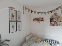 Load image into Gallery viewer, Scandinavian 12 Flags Fabric Garland
