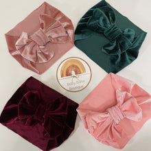 Load image into Gallery viewer, Velvety Big Bow Headwrap
