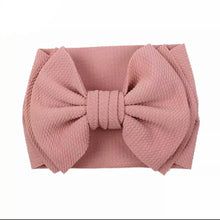 Load image into Gallery viewer, Large Double Layer Hair Bow Headband For Girls 2021 Cute Baby Elastic Hair Bands Kids Solid Turban Summmer Hair Accessories
